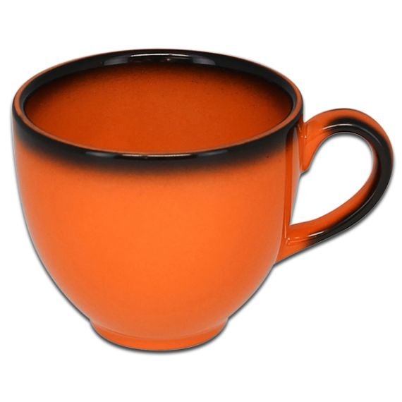 Чашка круглая оранжевая 280 мл, Lea, Rak Porcelain