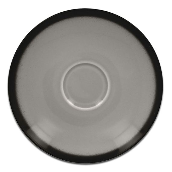 Блюдце круглое серое D 15 см, Lea, Rak Porcelain