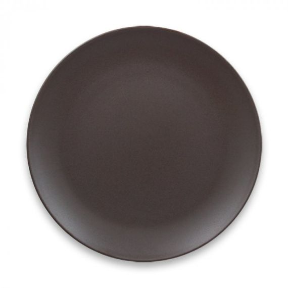 Тарелка "Coupe" круглая плоская D 24 см, Cocoa GENESIS, Rak Porcelain