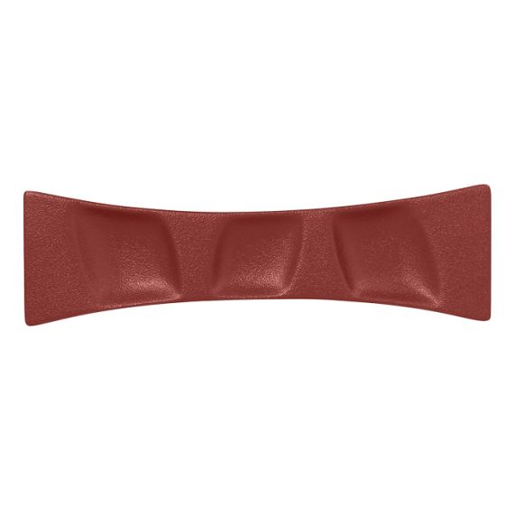 Тарелка прямоугольная 3 секционная 32x9,4 см, NeoFusion Magma, Rak Porcelain