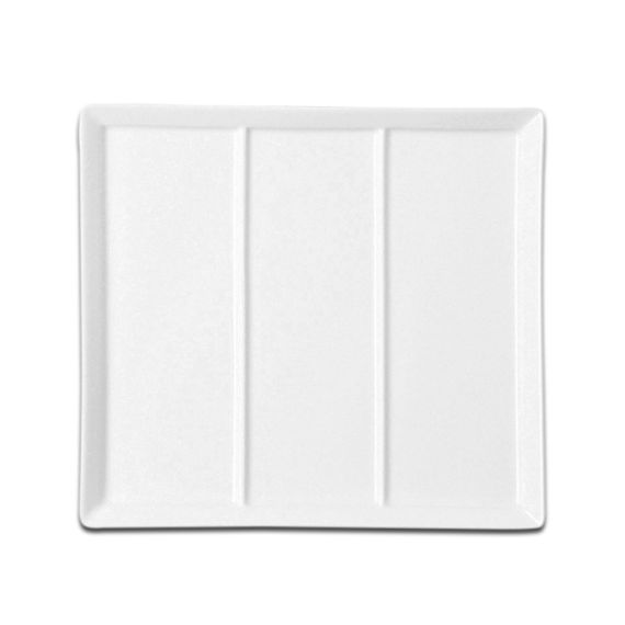 Тарелка прямоугольная 3-секционная 19x17 см, Minimax, Rak Porcelain