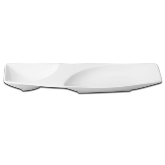 Тарелка прямоугольная 2-секционная 42x11 см, Mazza, Rak Porcelain