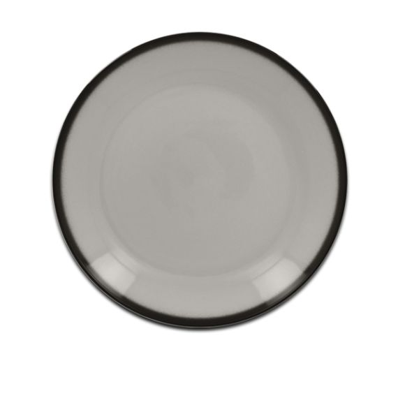 Тарелка круглая плоская серая D 21 см, Lea, Rak Porcelain
