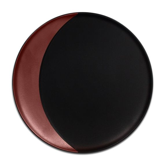 Тарелка круглая глубокая с бронзовым бортом D 24 см, Metalfusion, Rak Porcelain