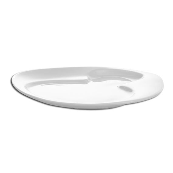 Тарелка овальная с 2 зонами 24x20 см, Nabur, Rak Porcelain