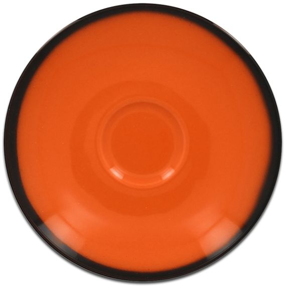 Блюдце круглое оранжевое D 17 см, Lea, Rak Porcelain