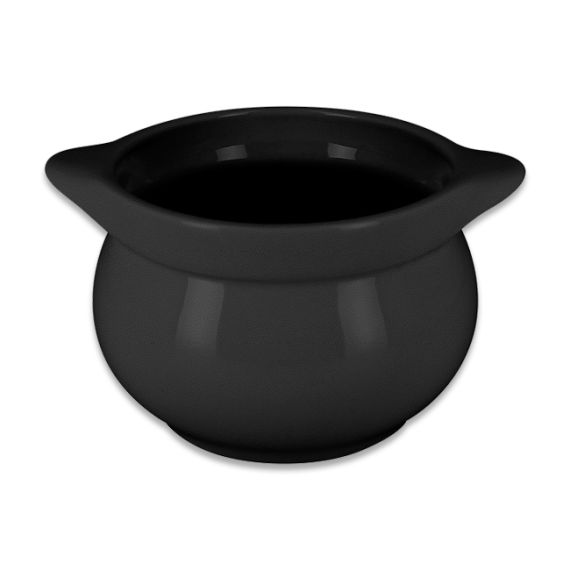 Емкость для запекания без крышки черная D 10,6 см, 450 мл, Chefs Fusion Volcano, Rak Porcelain