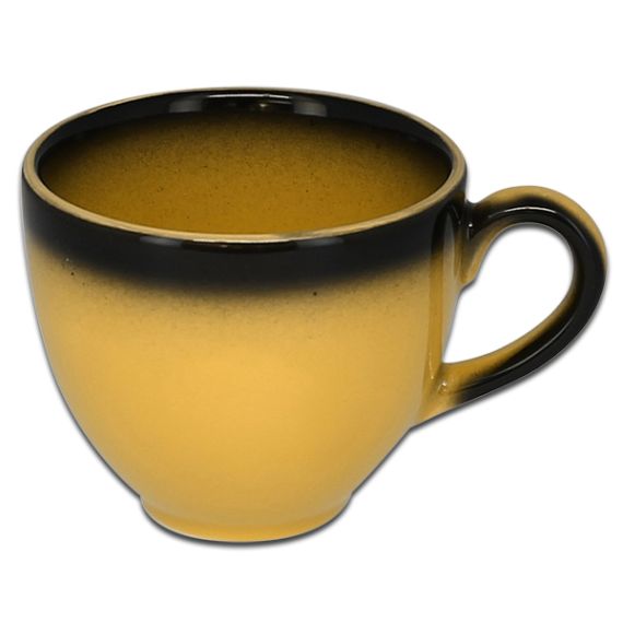 Чашка круглая желтая 280 мл, Lea, Rak Porcelain