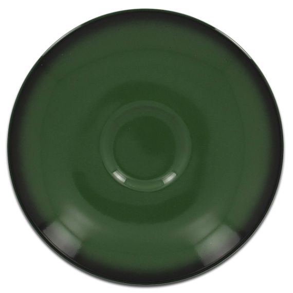 Блюдце круглое зеленое D 17 см, Lea, Rak Porcelain