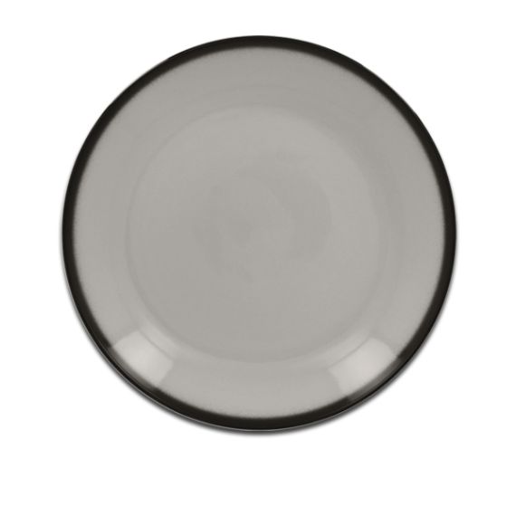 Тарелка круглая плоская серая D 24 см, Lea, Rak Porcelain