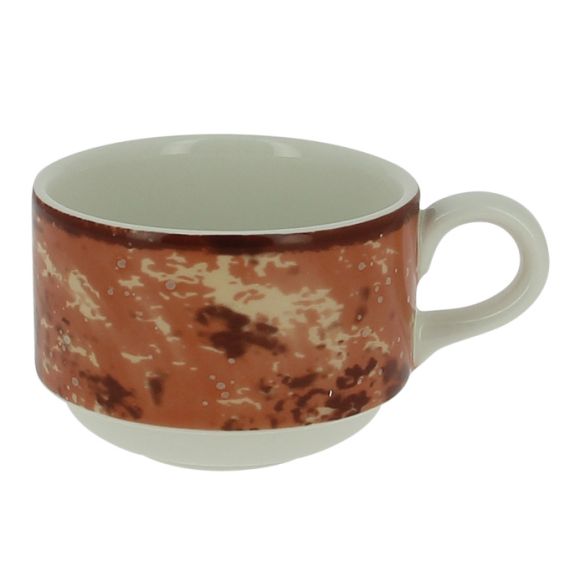 Чашка круглая штабелируемая коричневая 230 мл, Peppery, Rak Porcelain