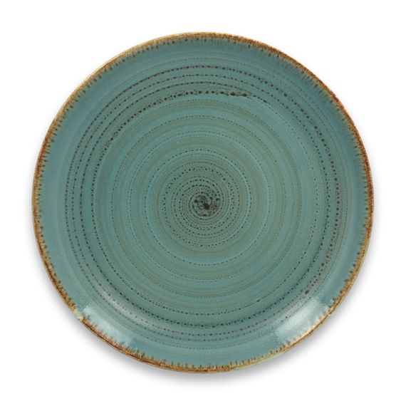 Тарелка "Coupe" круглая плоская D 27 см, Lagoon TWIRL, Rak Porcelain