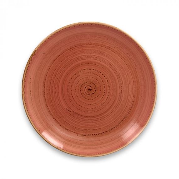 Тарелка "Coupe" круглая плоская D 24 см, Coral TWIRL, Rak Porcelain