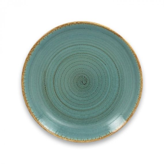 Тарелка "Coupe" круглая плоская D 24 см, Lagoon TWIRL, Rak Porcelain