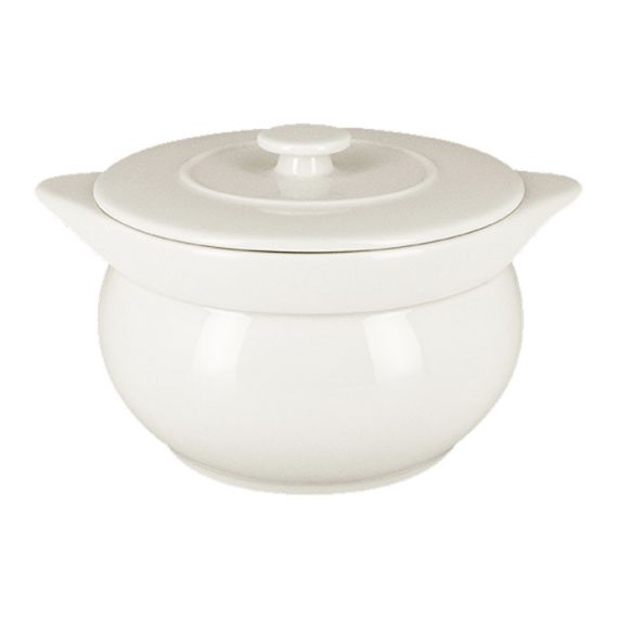Круглая супница с крышкой  1,15 л, Chefs Fusion Sand, Rak Porcelain