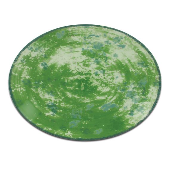 Тарелка овальная зеленая 32x23 см, Peppery, Rak Porcelain