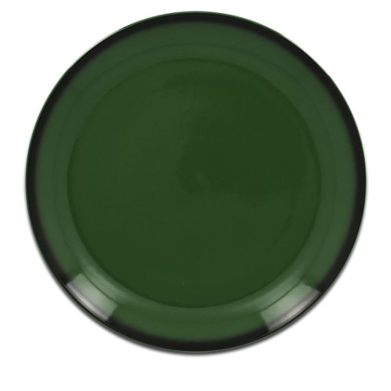 Тарелка круглая плоская зеленая D 31 см, Lea, Rak Porcelain