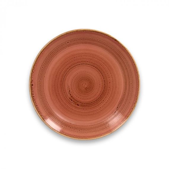 Тарелка "Coupe" круглая плоская D 21 см, Coral TWIRL, Rak Porcelain