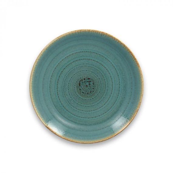 Тарелка "Coupe" круглая плоская D 21 см, Lagoon TWIRL, Rak Porcelain