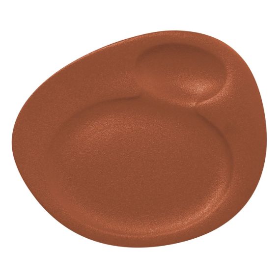 Тарелка для подачи с 2 зонами 32x26,5 см, NeoFusion Terra, Rak Porcelain