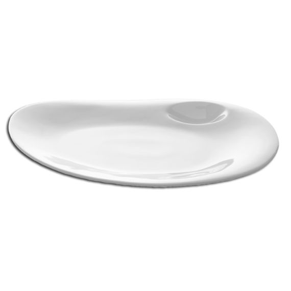 Тарелка Coupe овальная с 2 зонами 31x26,5 см, Nabur, Rak Porcelain