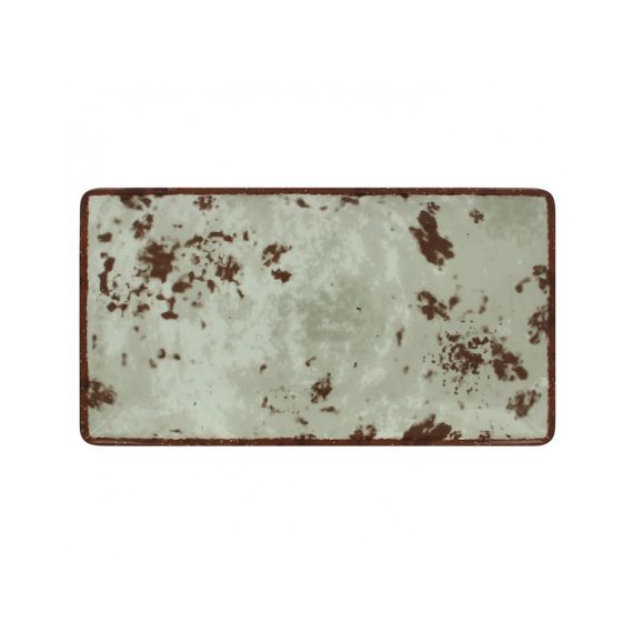 Тарелка прямоугольная плоская серая 33x18 см, Peppery, Rak Porcelain