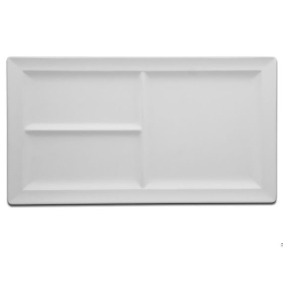 Тарелка прямоугольная 3 секционная 38,8x21,3 см, Classic Gourmet, Rak Porcelain