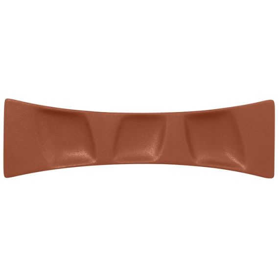 Тарелка прямоугольная 3 секционная 32x9,4 см, NeoFusion Terra, Rak Porcelain