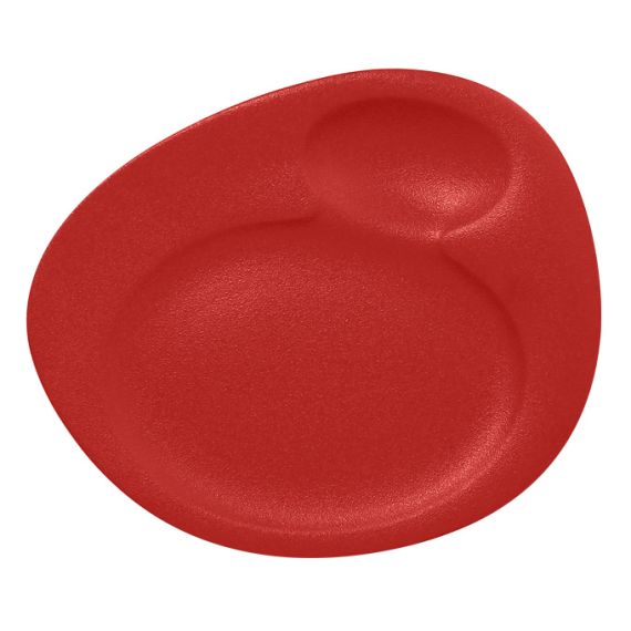 Тарелка для подачи с 2 зонами 32x26,5 см, NeoFusion Ember, Rak Porcelain