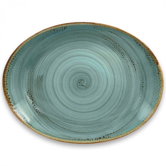 Тарелка овальная 36x27 см, Lagoon TWIRL, Rak Porcelain