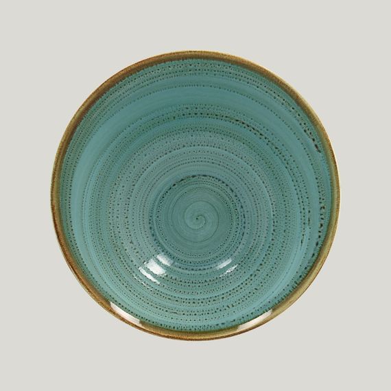 Ассиметричная тарелка Twirl Lagoon 650 мл, 22*9 см, RAK Porcelain