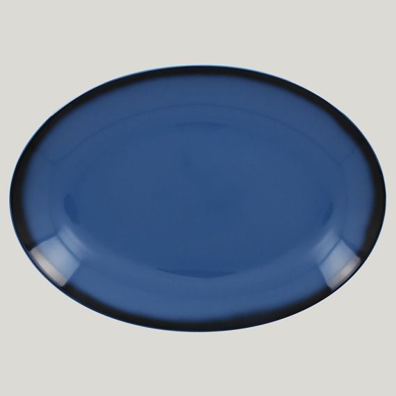Блюдо овальное LEA Blue 32 см, синий цвет, RAK Porcelain