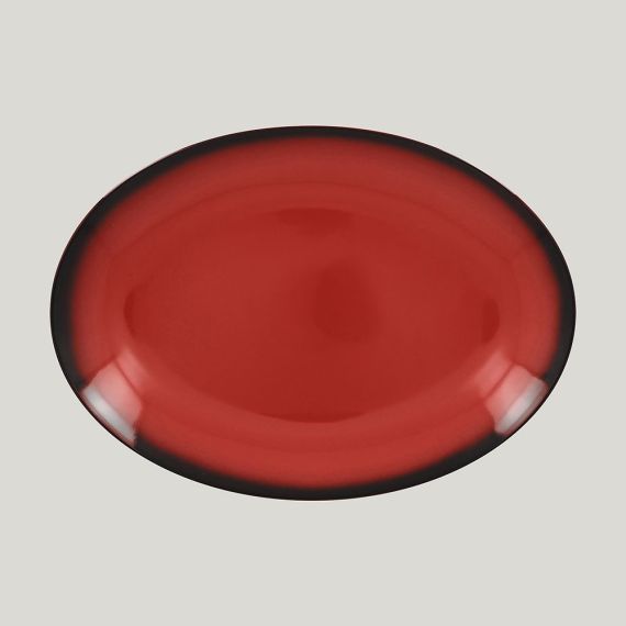Блюдо овальное LEA Red 26 см, красный цвет, RAK Porcelain
