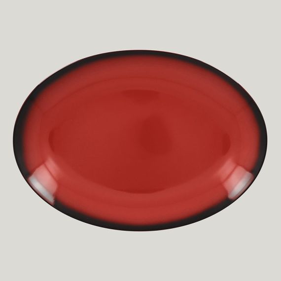 Блюдо овальное LEA Red 32 см, красный цвет, RAK Porcelain
