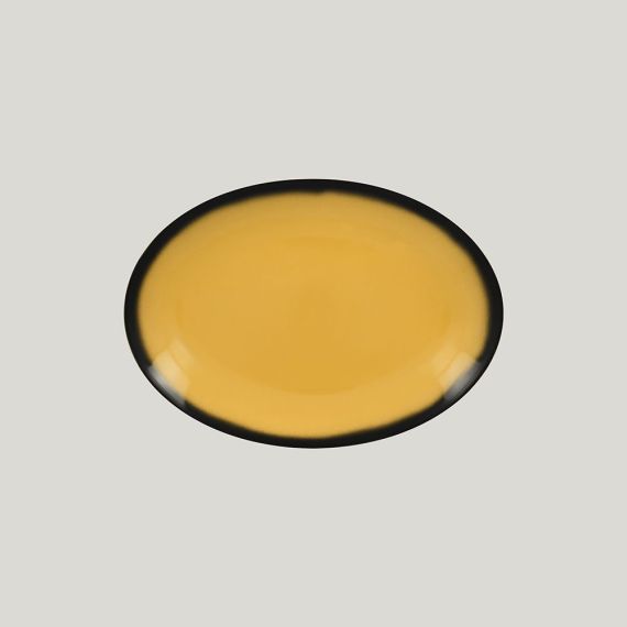 Блюдо овальное LEA Yellow 26 см, желтый цвет, RAK Porcelain