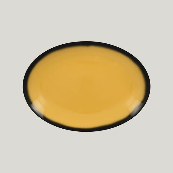 Блюдо овальное LEA Yellow 32 см, желтый цвет, RAK Porcelain