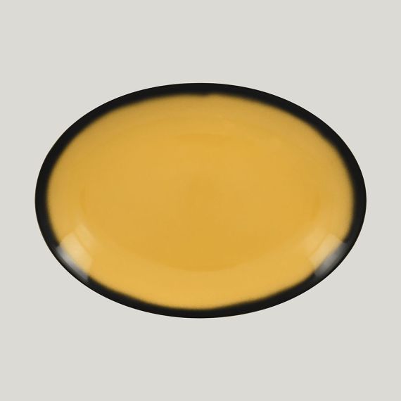 Блюдо овальное LEA Yellow 36 см, желтый цвет, RAK Porcelain