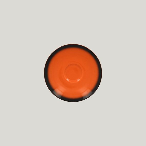 Блюдце LEA Orange 13 см, оранжевый цвет, RAK Porcelain