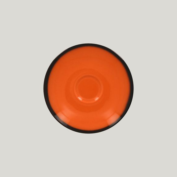 Блюдце LEA Orange 15 см, оранжевый цвет, RAK Porcelain