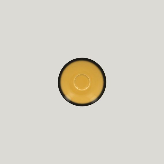 Блюдце LEA Yellow 13 см, желтый цвет, RAK Porcelain