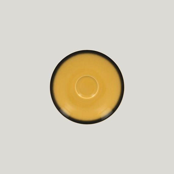 Блюдце LEA Yellow 17 см, желтый цвет, RAK Porcelain