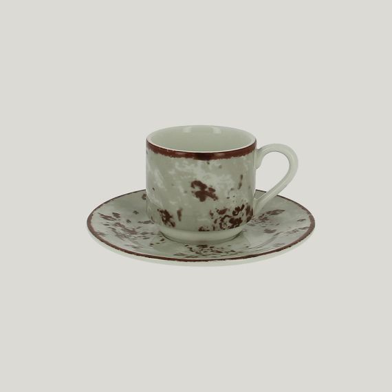 Блюдце Peppery для чашки 13 см, h 1,7 см, серый цвет, RAK Porcelain