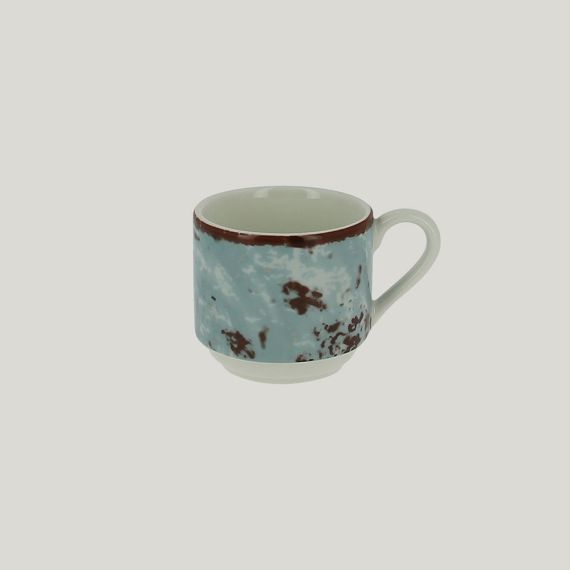 Чашка для эспрессо Peppery 90 мл штабелируемая, голубой цвет, RAK Porcelain