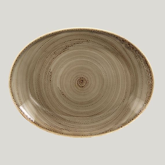 Овальная тарелка Twirl Alga 36*27 см, RAK Porcelain