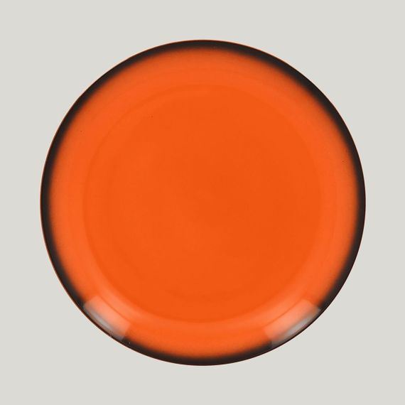 Тарелка круглая LEA Orange 27 см, оранжевый цвет, RAK Porcelain