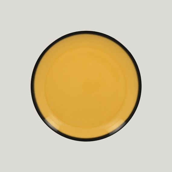 Тарелка круглая LEA Yellow 29 см, желтый цвет, RAK Porcelain