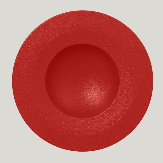 Тарелка Neofusion Ember, 29 см, 450 мл, алый цвет, RAK Porcelain