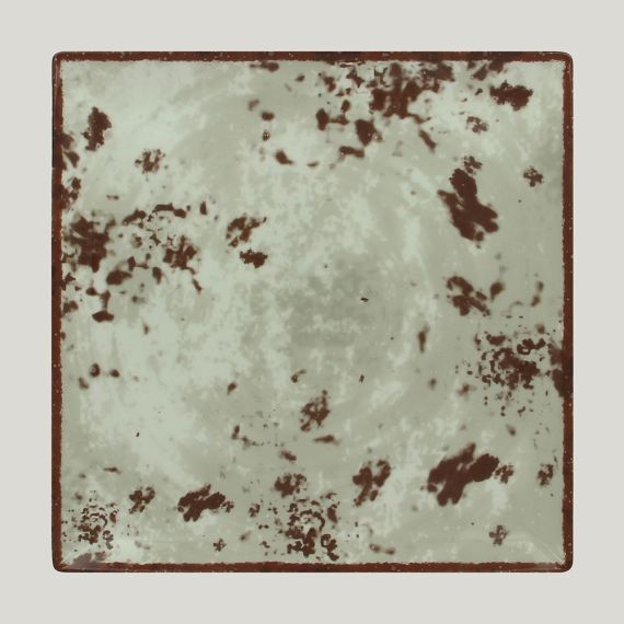 Тарелка Peppery квадратная 27*27 см, h 2,6 см, серый цвет, RAK Porcelain