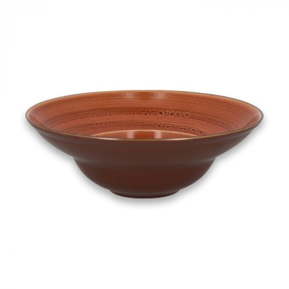 Тарелка круглая глубокая D 26 см, H 9 см, 480 мл, Coral TWIRL, Rak Porcelain