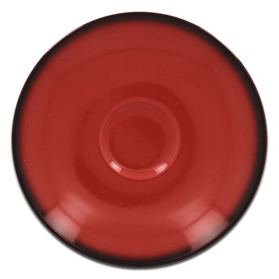 Блюдце круглое красное D 15 см, Lea, Rak Porcelain